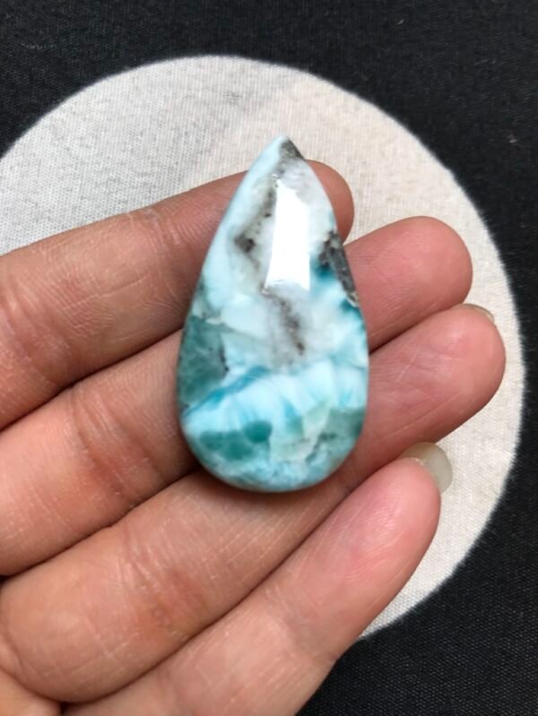 Natural   Larimar Cabochon 40 MM Approx