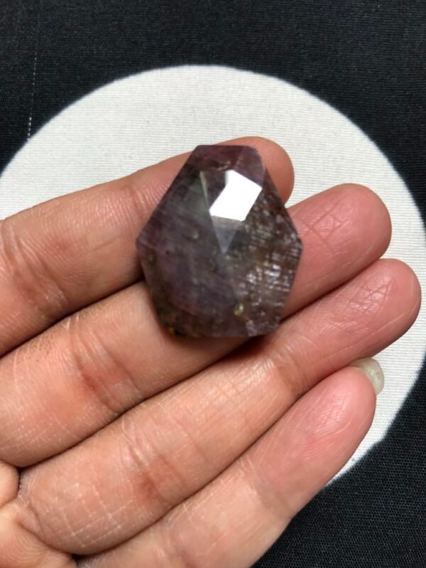 Ruby Faceted Cabochon 1 Piece Size 27 MM Approx