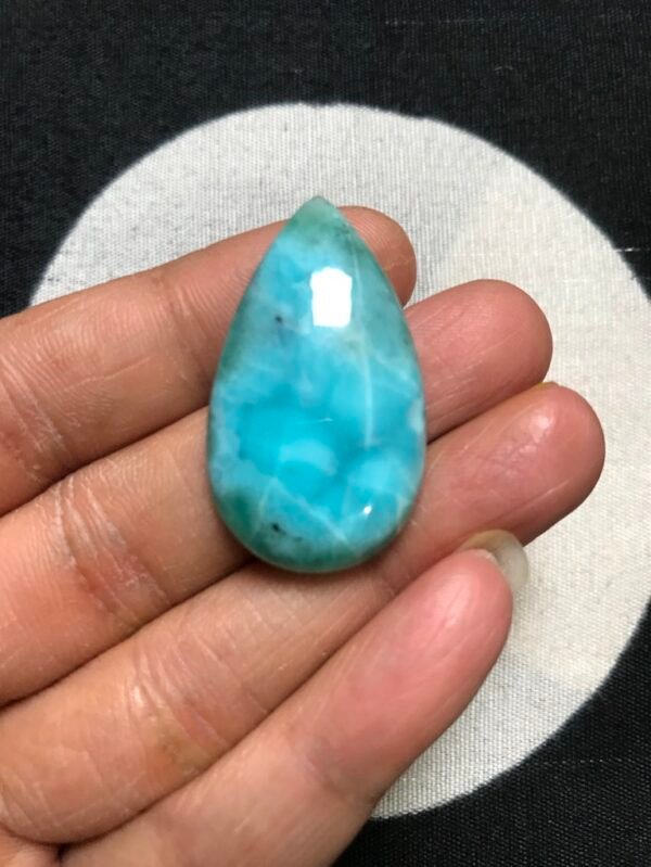 Larimar Cabochon 1 Piece Size 35 MM Approx