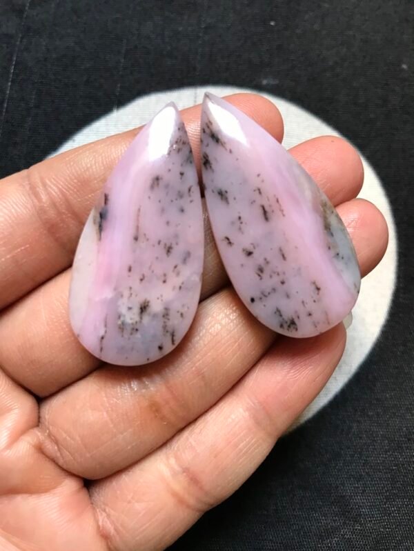 Peruvian Opal Cabochon Pair Size 41 MM Approx