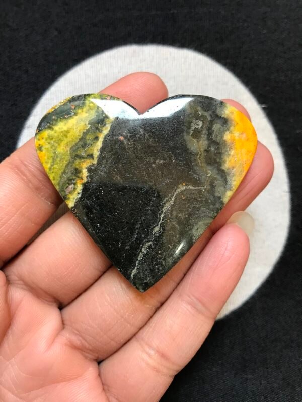 Bumble Bee Jasper Cabochon 1 Piece Size 55 MM Approx