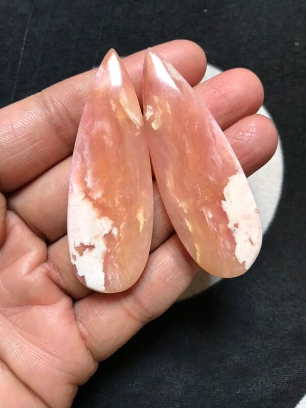 Peruvian Opal Cabochon Pair Size 60 MM Approx
