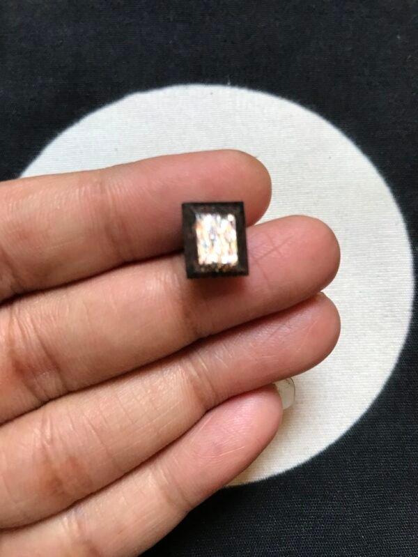 Golden Shine Black Sunstone Faceted Cabochon 1 Piece Size 10 MM Approx