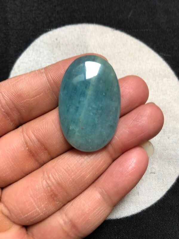 Aquamarine Cabochon 1 Piece Size 35 MM Approx