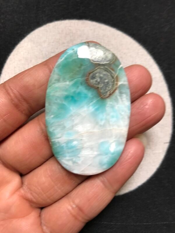 Larimar Cabochon 1 Piece Size 53 MM Approx