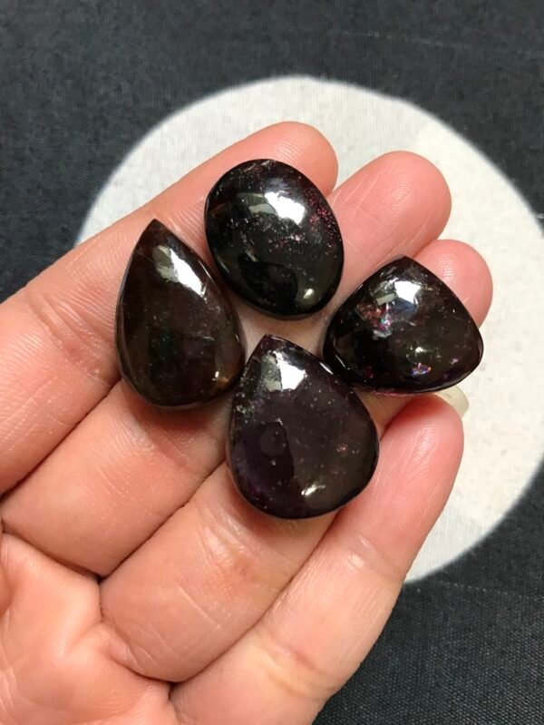 Garnet Cabochon 4 Piece Size 24-18 MM APPROX