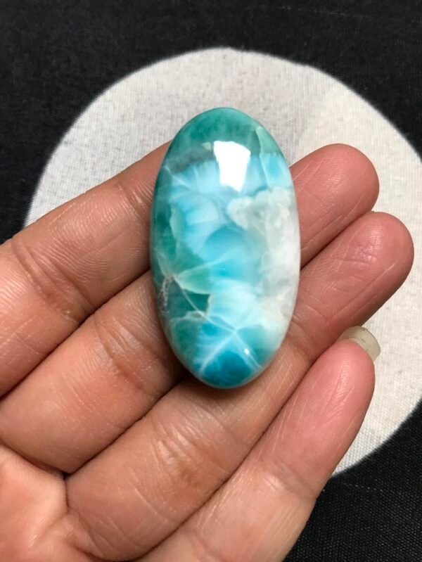 Larimar Cabochon 1 Piece Size 41 MM Approx