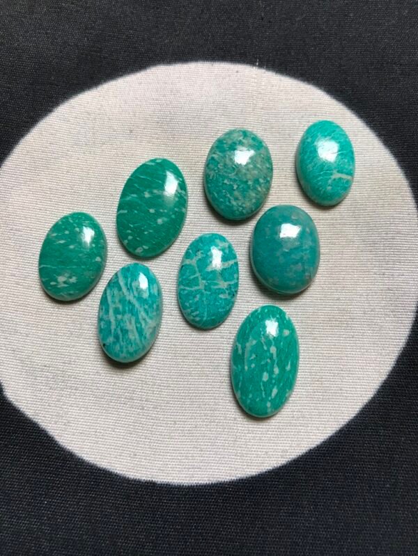 Amazonite Cabochon 8 Piece Size 22-19 MM Approx