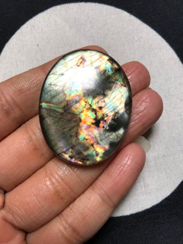Labradorite Cabochon 1 Piece Size 40 MM Approx