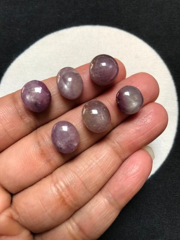 Ruby Cabochon 6 Piece Size 11-10 MM Approx
