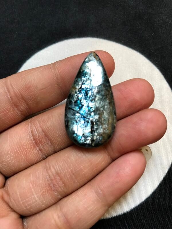 Moss Kyanite Cabochon 1 Piece Size 37 MM Approx