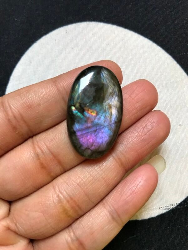 Labradorite Cabochon 1 Piece Size 32 MM Approx