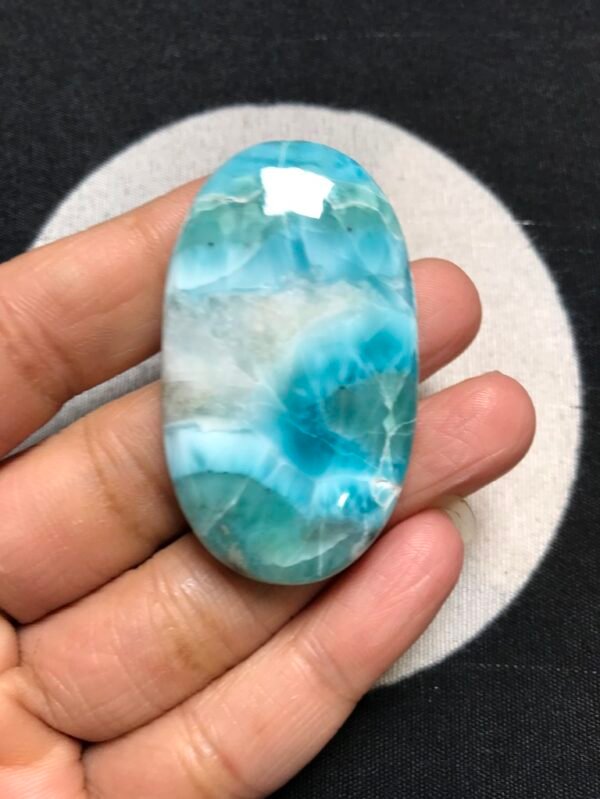 Larimar Cabochon 1 Piece Size 50 MM Approx