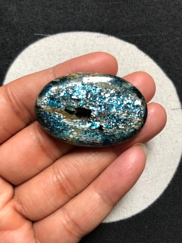 Moss Kyanite Cabochon 1 Piece Size 41 MM Approx