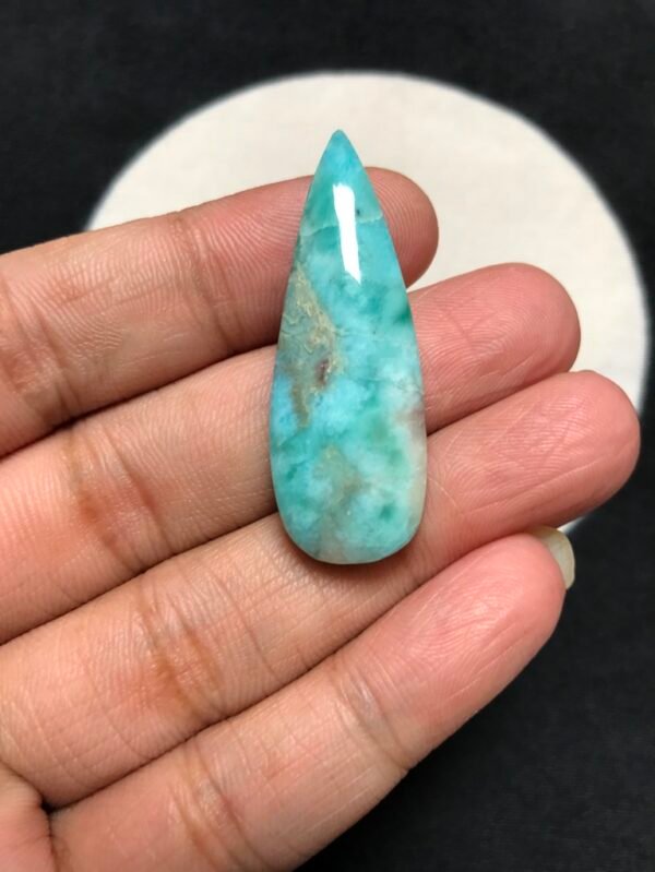 Natural Larimar Cabochon 1 Piece Size 40 MM Approx