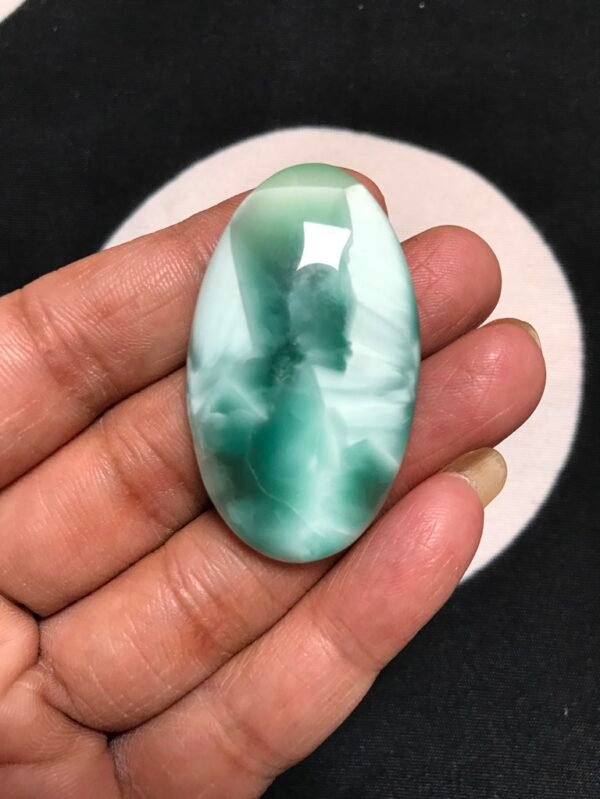 Man Made Hemimorphite Cabochon 1 Piece Size 45 MM APPROX