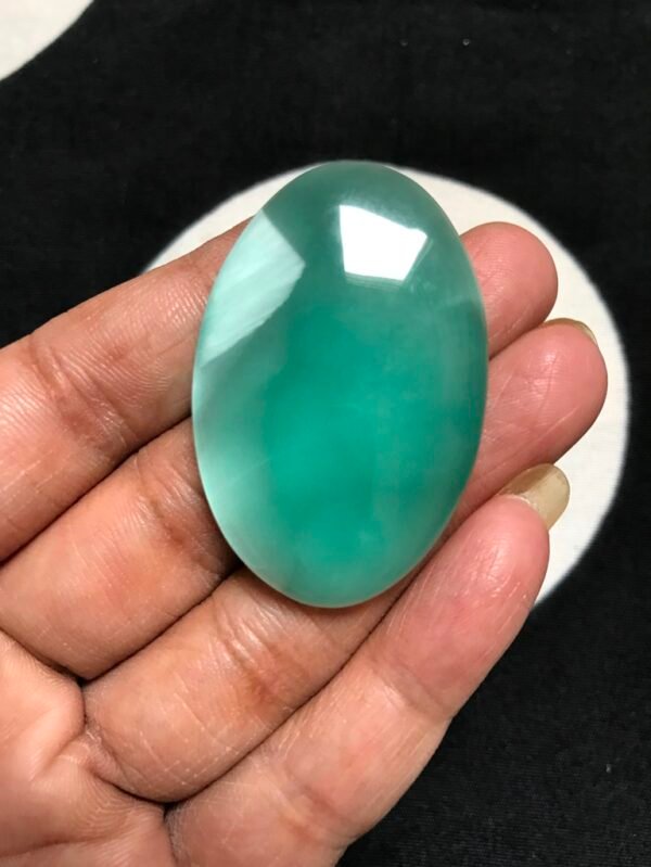 Man Made Hemimorphite Cabochon 1 Piece Size 46 MM APPROX