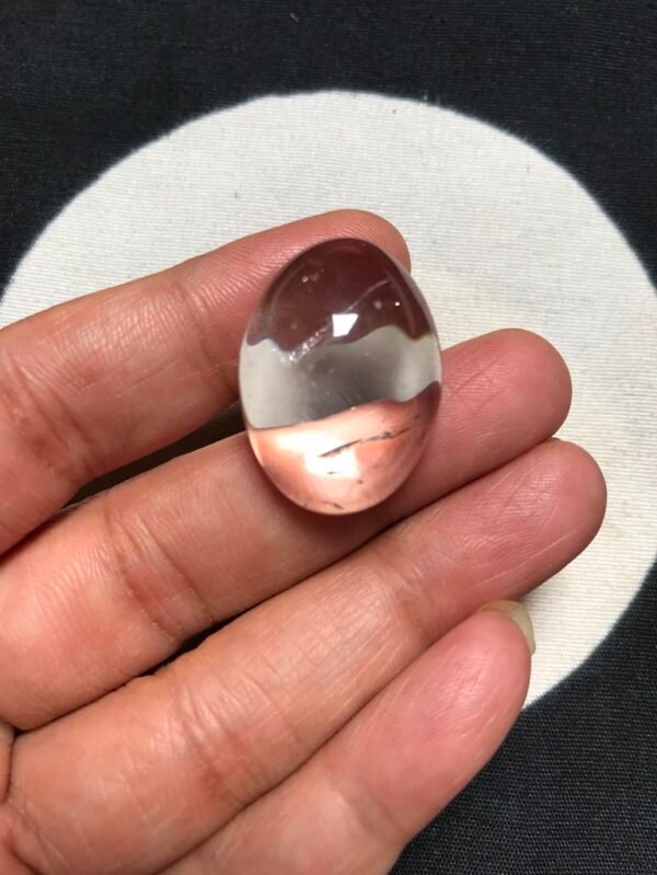 Clear Quartz Cabochon 1 Piece Size 27 MM Approx