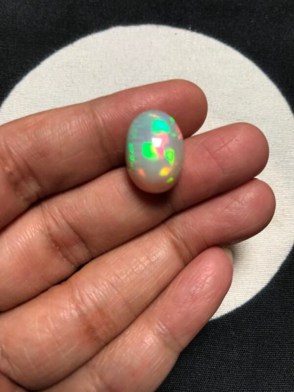 Ethiopian Opal Cabochon 1 Piece Size 16 MM Approx