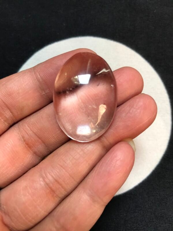 Clear Quartz Cabochon 1 Piece Size 31 MM Approx