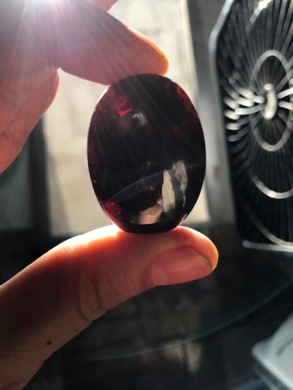 Garnet Cabochon 1 Piece Size 38 MM Approx