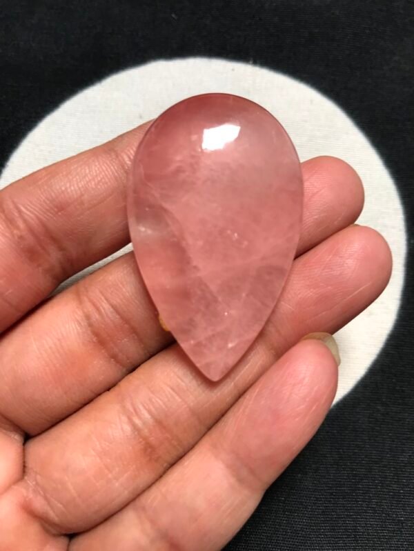 Rose Quartz Cabochon 1 Piece Size 45 MM Approx