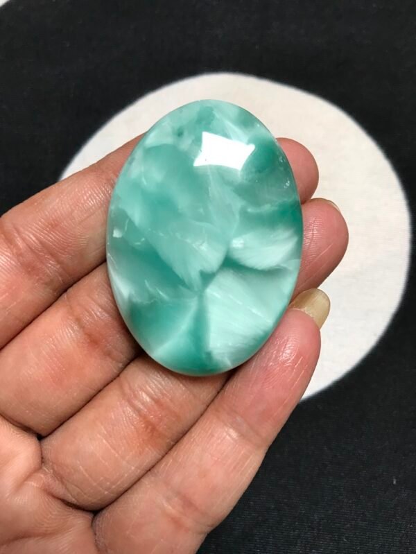 Man Made Hemimorphite Cabochon 1 Piece Size 47 MM APPROX