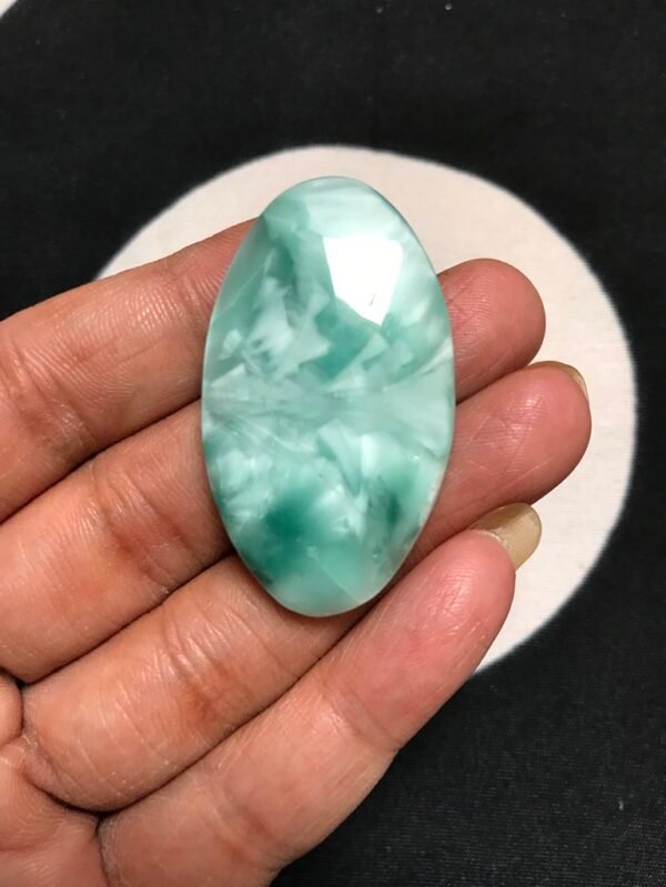Man Made Hemimorphite Cabochon 1 Piece Size 44 MM APPROX