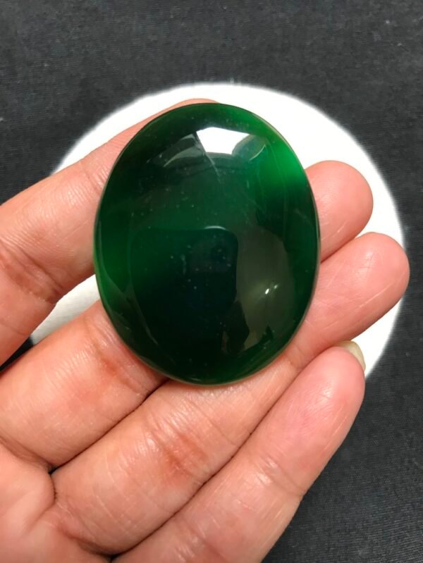 Green Onyx Cabochon 1 Piece Size 43 MM Approx