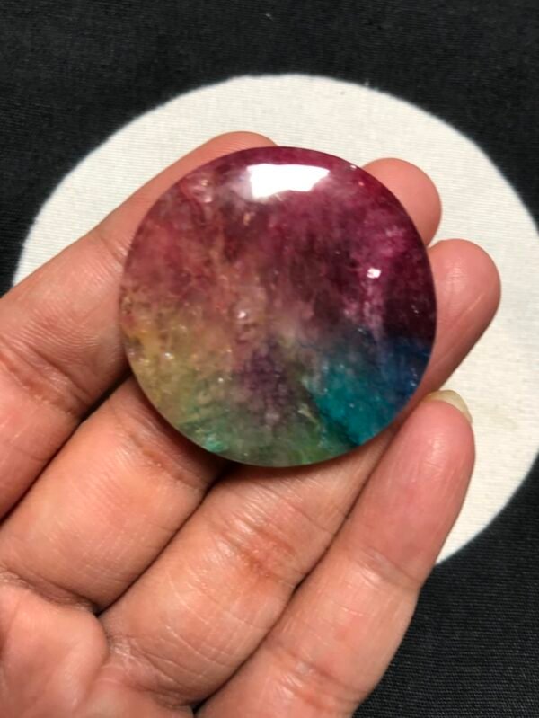 Rainbow Solar Quartz Cabochon 1 Piece Size 38 MM Approx