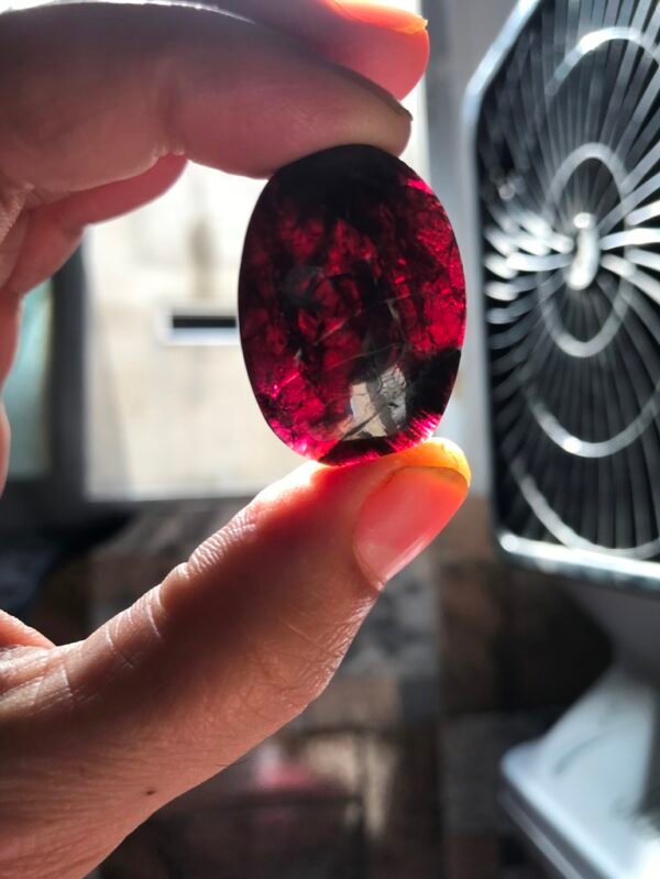 Garnet Cabochon 1 Piece Size 33 MM Approx