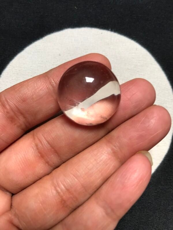 Clear Quartz Cabochon 1 Piece Size 23 MM Approx