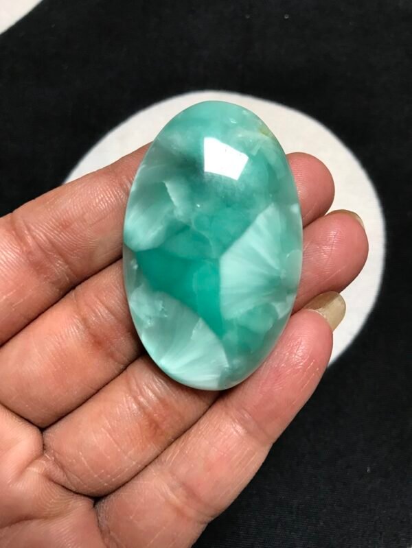 Man Made Hemimorphite Cabochon 1 Piece Size 48 MM APPROX