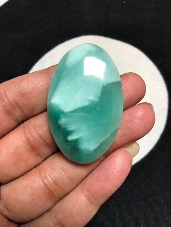 Man Made Hemimorphite Cabochon 1 Piece Size 44 MM APPROX