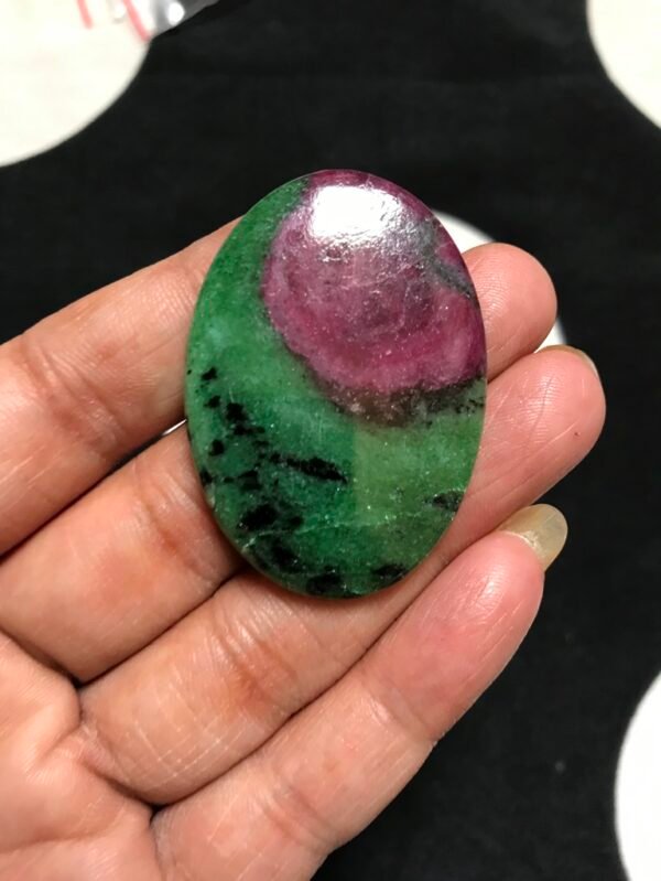Ruby Zosite Cabochon 1 Piece Size 45 MM Approx