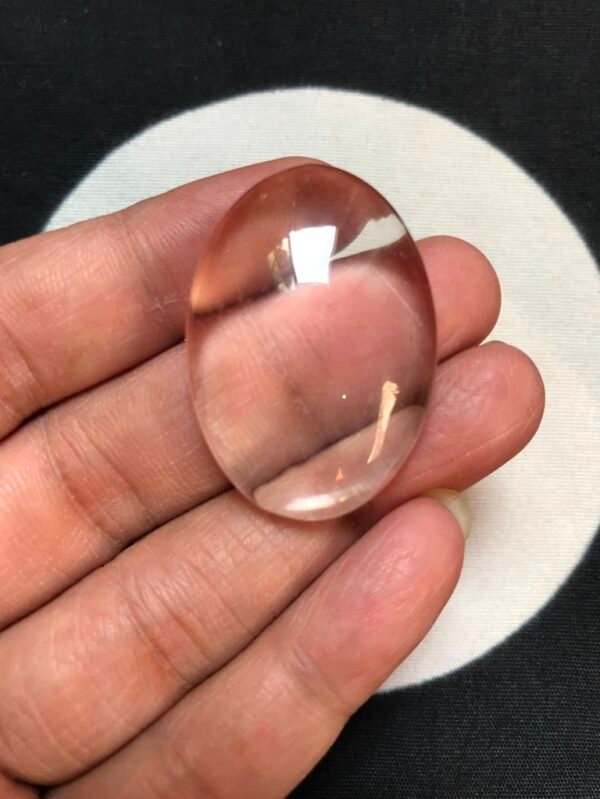 Clear Quartz Cabochon 1 Piece Size 35 MM Approx