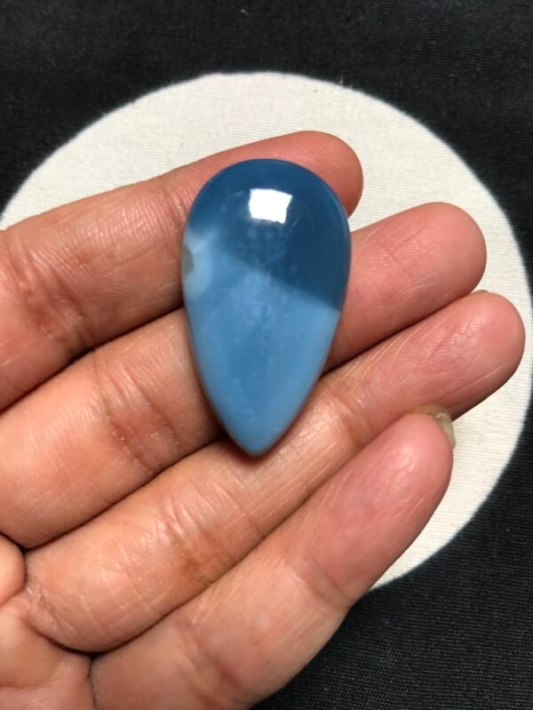 Blue Opal Cabochon 1 Piece Size 34 MM Approx