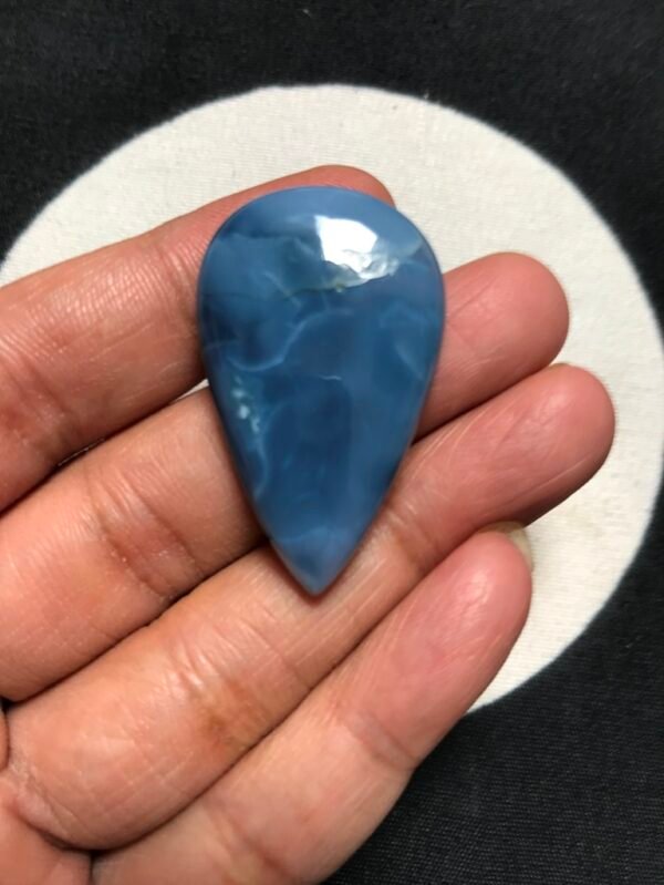 Blue Opal Cabochon 1 Piece Size 38 MM Approx