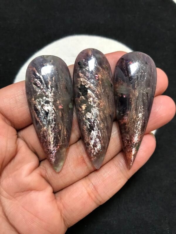 Iolite Sunstone Cabochon 3 Piece Size 54-52 MM APPROX