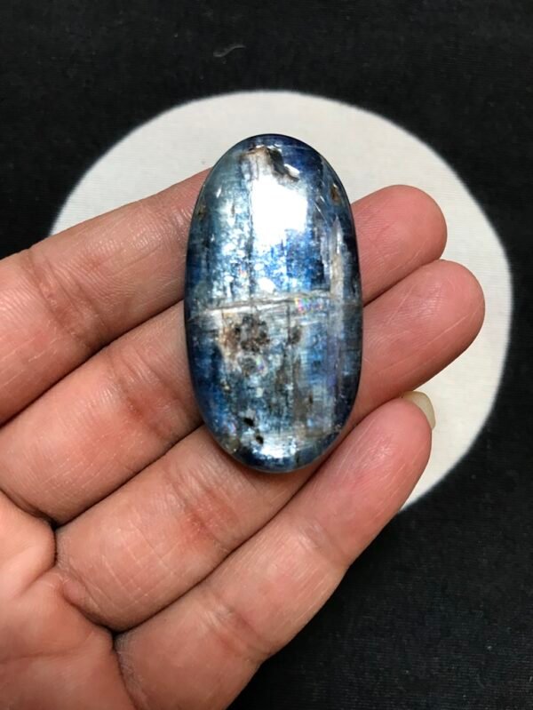 Blue Kyanite Cabochon 1 Piece Size 44 MM Approx
