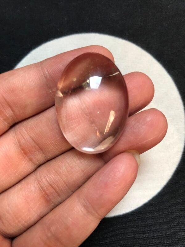 Clear Quartz Cabochon 1 Piece Size 32 MM Approx
