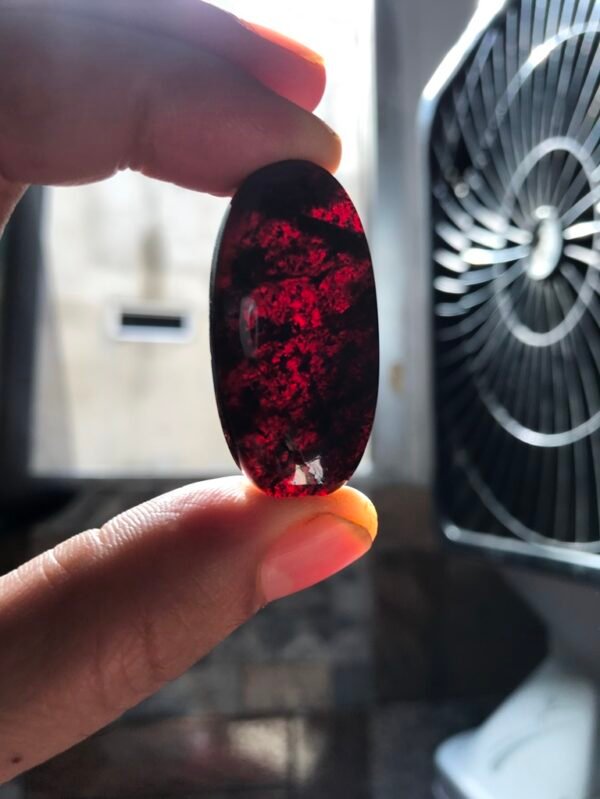 Garnet Cabochon 1 Piece Size 38 MM Approx