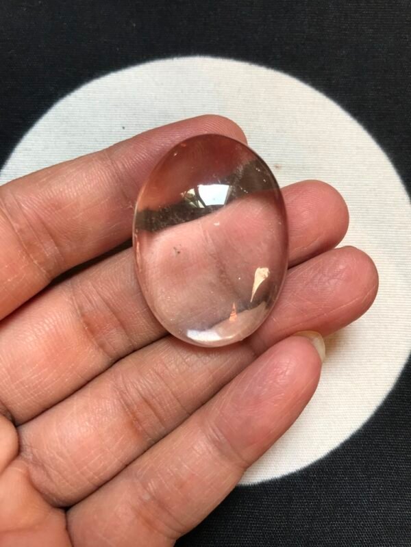 Clear Quartz Cabochon 1 Piece Size 36 MM Approx