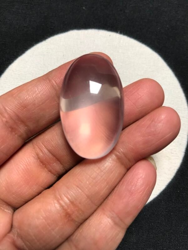 Rose Quartz Cabochon 1 Piece Size 35 MM Approx