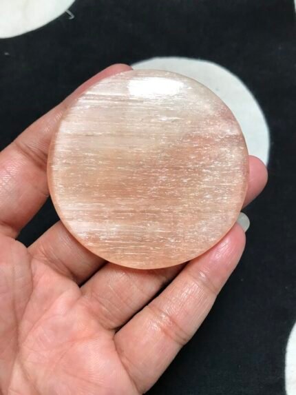 Selenite Cabochon 1 Piece Size 60 MM Approx5-A-446