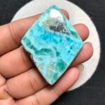 Dominican Larimar Cabochon 1 Piece Size 53 MM Approx
