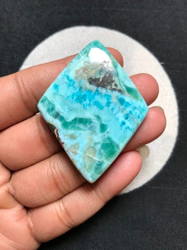 Dominican Larimar Cabochon 1 Piece Size 53 MM Approx
